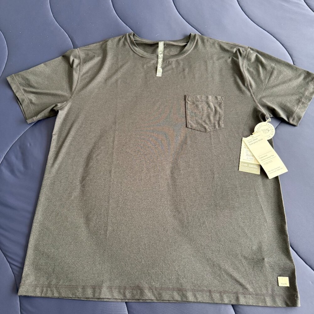 NWT Vuori Tradewind Performance Tee XXL Army Heather